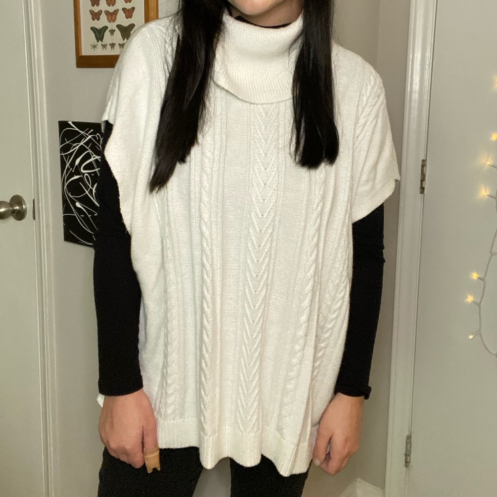 TALBOTS sweater shawl